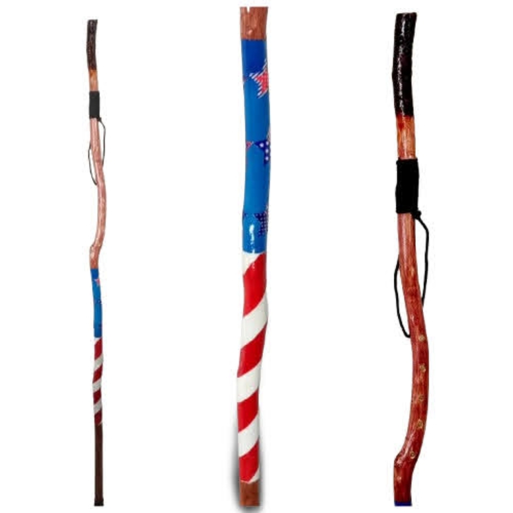 U.S.A 56" Natural Wood Walking Stick